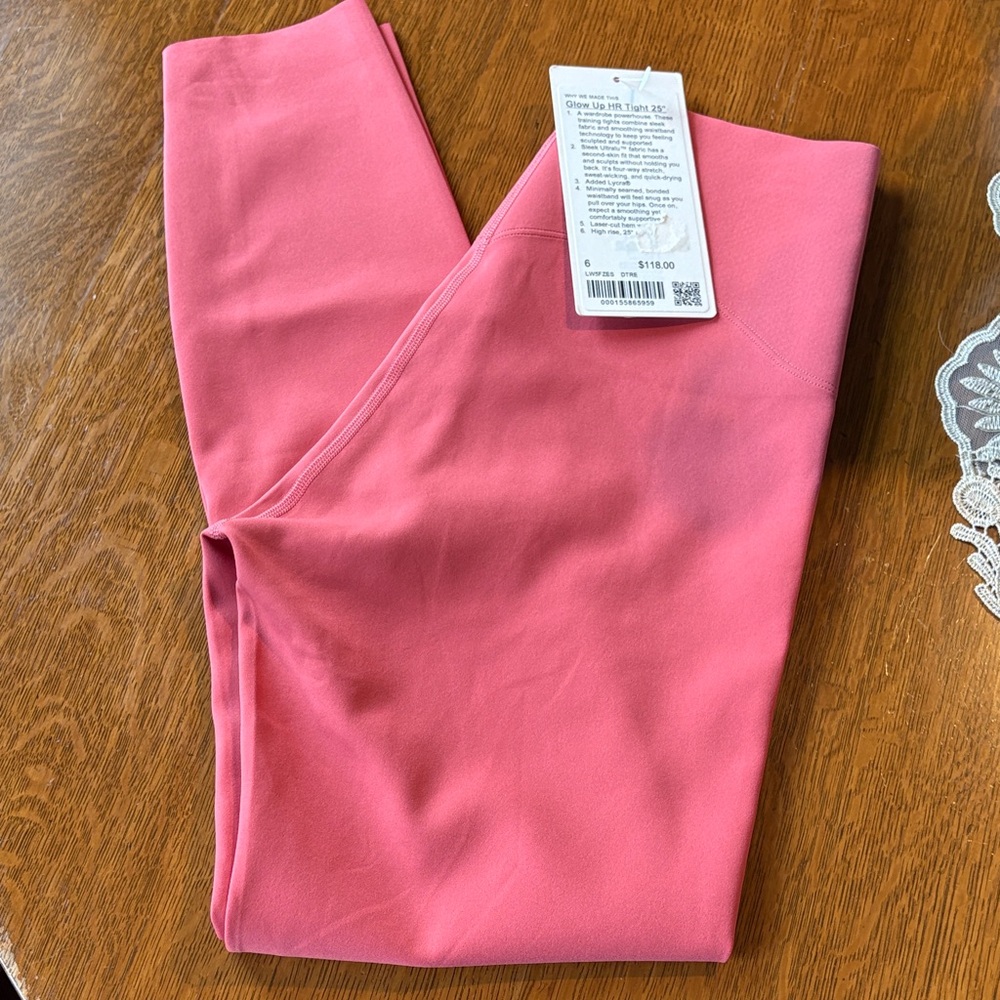 Lululemon Desert Red Leggings